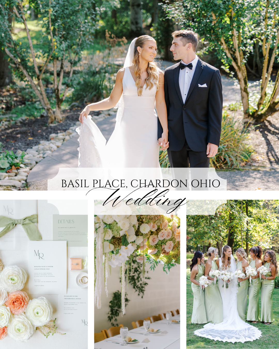 Wedding details at basil place