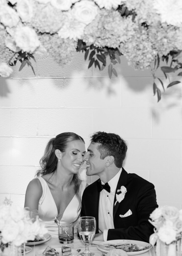wedding couple at basil place
